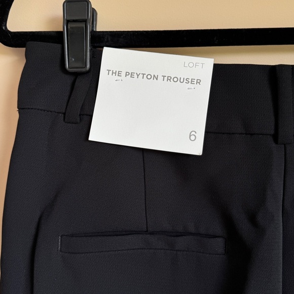 Ann Taylor LOFT Peyton Trouser Pants in Black Size 6 ✨NWT✨ - Picture 6 of 8